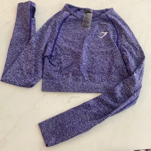 Gymshark Cropped Long Sleeve Workout Top